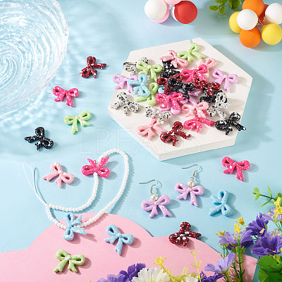 40Pcs 8 Colors Spray Painted Opaque Acrylic Beads MACR-TA0002-66-1