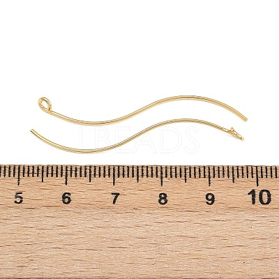 Brass Earring Findings KK-A274-17D-G-1