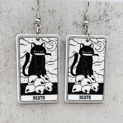 Cartoon Theme Acrylic Dangle Earrings FS-WG40F70-01-1
