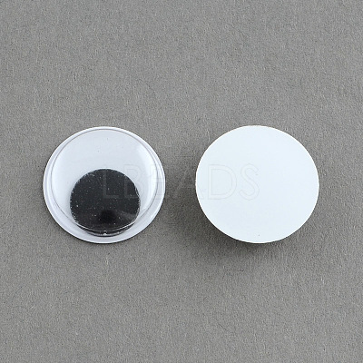 Black & White Wiggle Googly Eyes Cabochons DIY Scrapbooking Crafts Toy Accessories KY-S002-10mm-1