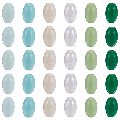 450Pcs 6 Colors Baking Paint Glass Beads GLAA-SC0003-21-1