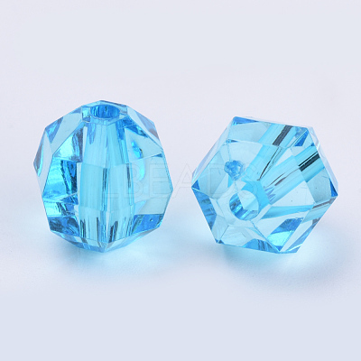 Transparent Acrylic Beads TACR-Q256-6mm-V40-1