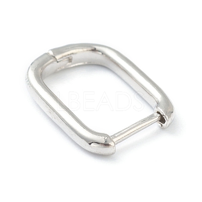 Brass Huggie Hoop Earrings EJEW-L234-025P-1