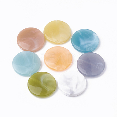 Imitation Gemstone Acrylic Beads JACR-S047-001-1