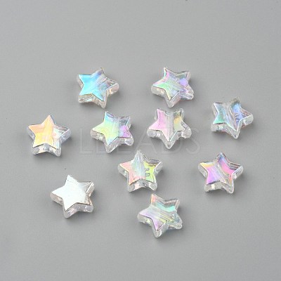 Eco-Friendly Transparent Acrylic Beads PL556-1-1