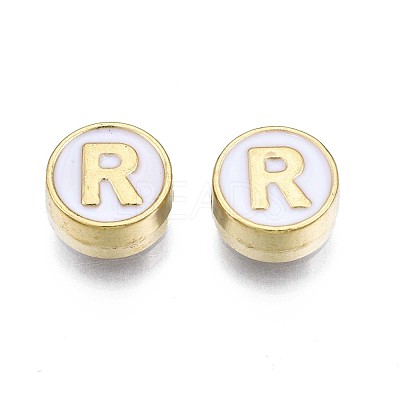 Alloy Enamel Beads ENAM-N052-006-01R-RS-1