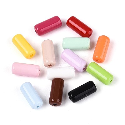 Opaque Acrylic Beads SACR-T035-32M-1