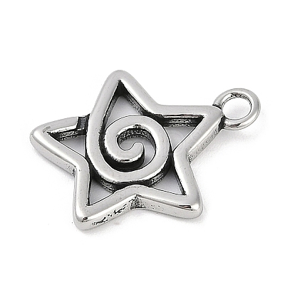 316 Surgical Stainless Steel Pendants STAS-G349-10AS-1
