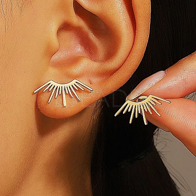 304 Stainless Steel Stud Earrings FS-WG82045-27-1