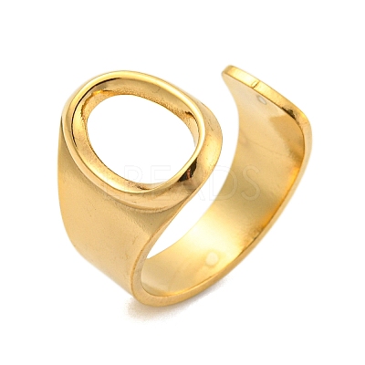 PVD Vacuum Plating 201 Stainless Steel Cuff Rings RJEW-Z032-01G-O-1