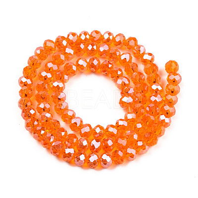 Electroplate Glass Beads Strands LS-EGLA-A034-T6mm-A23-1