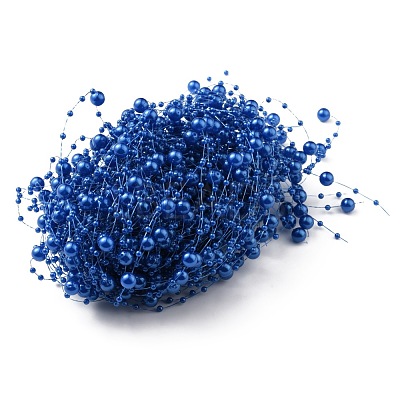 ABS Plastic Bead Garland Strand OCOR-WH0080-07D-1