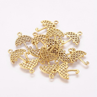 Tibetan Style Umbrella Pendants TIBEP-LF1300YKG-AG-LF-1