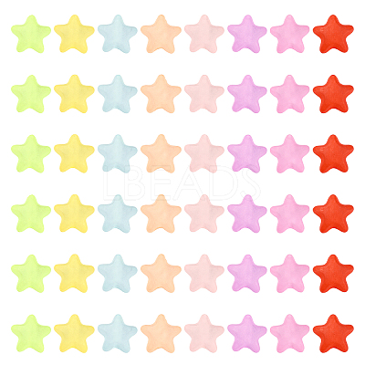 Rubberized Style Frosted Acrylic Beads FACR-CJ0001-16-1