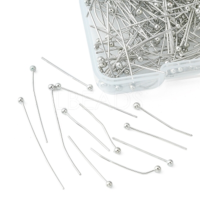 400Pcs 4 Styles Brass Ball Head pins KK-FS0001-12-1