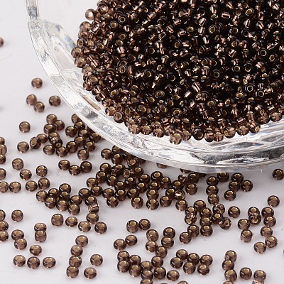 FGB 6/0 Grade A Round Glass Seed Beads SEED-Q007-4mm-F58-1