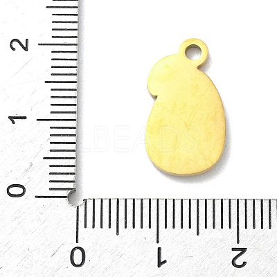 304 Stainless Steel Fruit Enamel Pendants STAS-G362-04G-04-1