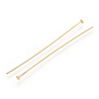 Brass Flat Head Pins KK-G331-11-0.7x51-1