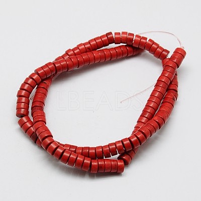 Synthetic Turquoise Beads Strands X-TURQ-G110-6x3mm-01-1
