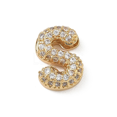 Brass Micro Pave Cubic Zirconia Pendants KK-A300-02G-S-1