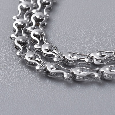 Tarnish Resistant 304 Stainless Steel Chains CHS-K001-64-1