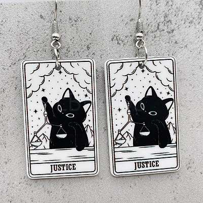 Cartoon Theme Acrylic Dangle Earrings FS-WG40F70-04-1