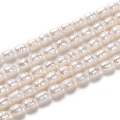 Natural Cultured Freshwater Pearl Beads Strands PEAR-L033-65-1
