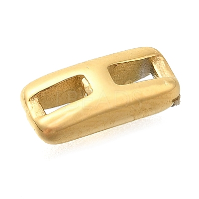 Ion Plating(IP) 304 Stainless Steel Slide Charms STAS-B075-37G-I-1