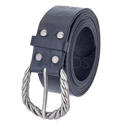 Men's PU Leather Dress Belt AJEW-WH0033-09-1