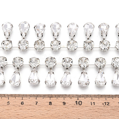 Iron Rhinestone Cup Chains CH-T006-12A-1