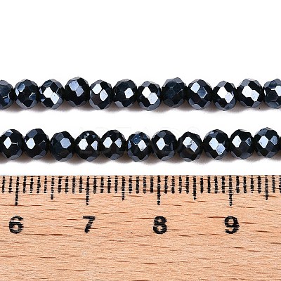 Electroplate Glass Beads Strands EGLA-A034-P4mm-A29-1