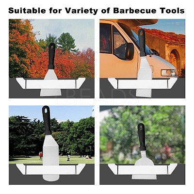 304 Stainless Steel Barbecue Tool Holder Clips TOOL-WH0155-06P-1