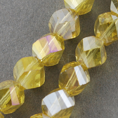 Electroplate Glass Beads Strands EGLA-R031-4mm-13-1