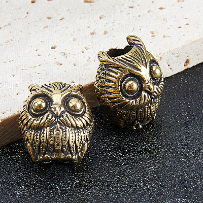 Brass European Beads KK-WH0079-194AG-1
