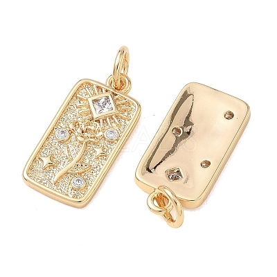 SHEGRACE Valentine's Day Brass Clear Cubic Zirconia Pendants XGRQ3K868-551G-1