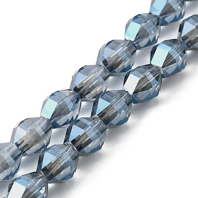 Electroplate Glass Beads Strands EGLA-L045-H-FR01-1