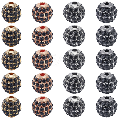 20Pcs 4 Colors Alloy Beads FIND-PA0001-11-1