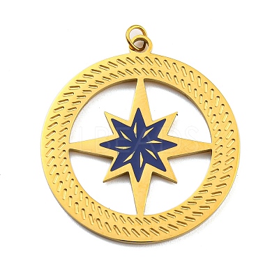 Ion Plating(IP) 304 Stainless Steel Pendants STAS-O003-11G-1