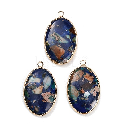 Dyed Synthetic Imperial Jasper Pendants GG-CBAA20A-04G-03-1