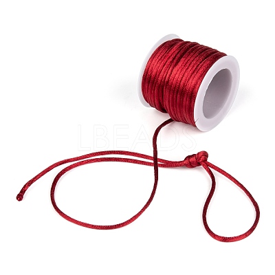 Nylon Satin Rattail Cords NWIR-L006-2mm-M-1