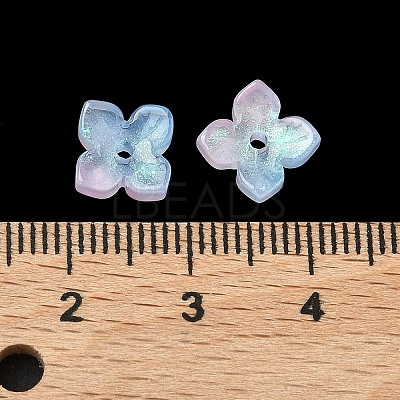 Dyed & Heated Glass Bead Caps GLAA-Z019-01B-1