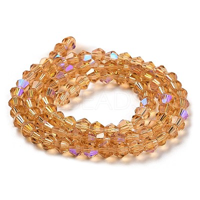 Transparent Electroplate Glass Beads Strands LS-GLAA-F029-2mm-D18-1