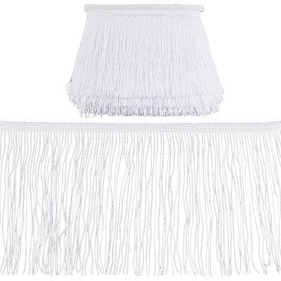 Polyester Tassel Fringe Trimming FIND-WH0043-60C-1