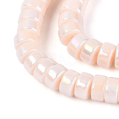 AB Color Plated Opaque Glass Beads Strands LS-GLAA-T026-3x6mm-P11-1