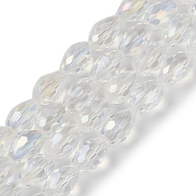 Transparent Electroplate Glass Beads Strands LS-EGLA-N013-T4mm-B01-1