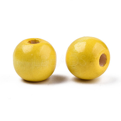 Natural Wood Beads TB095Y-4-1