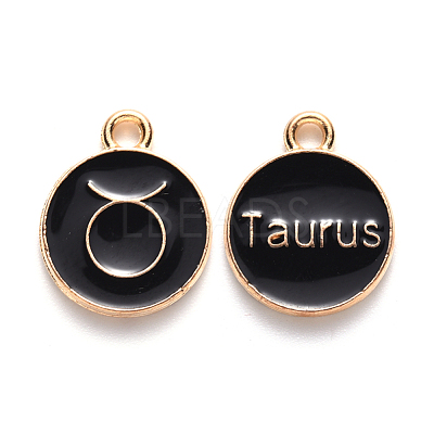 Alloy Enamel Pendants ENAM-S124-01A-08C-1