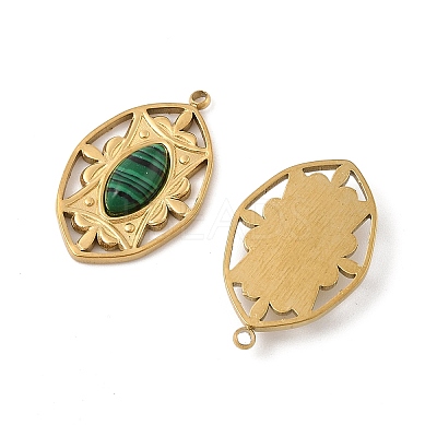 Synthetic Malachite Pendants STAS-P380-18G-02-1