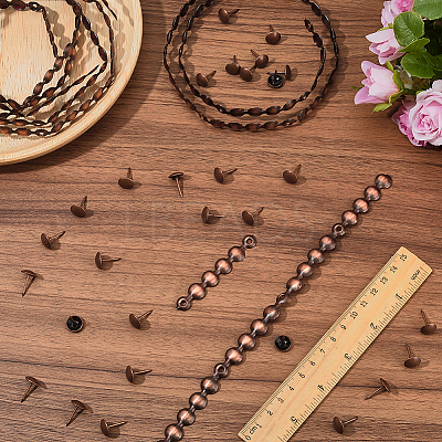 5Bags Flower Iron Decoration Strip FIND-GF0008-41B-R-1