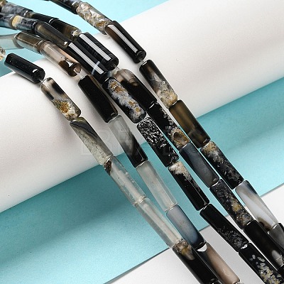 Natural Agate Beads Strands G-E612-B13-A-1
